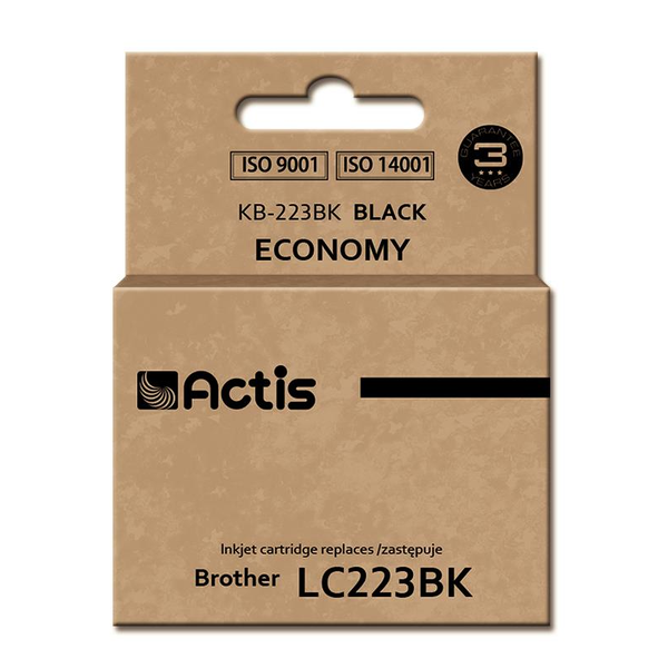 Actis (Brother LC223BK) Tintapatron Fekete