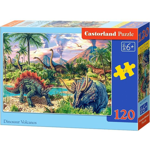 Castorland Dinosaur Volcanos 120 pcs Puzzle 120 pz Cartoni