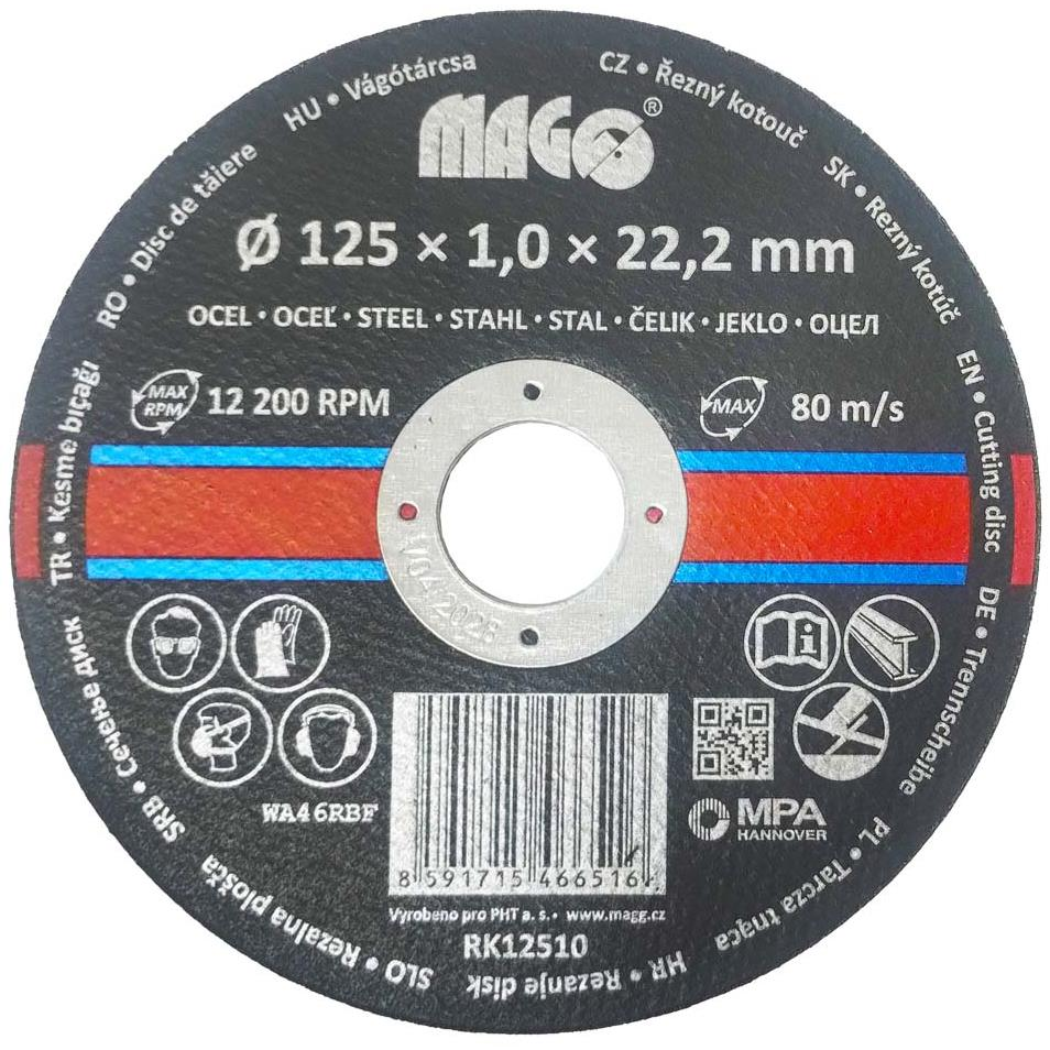MAGG Fém vágókorong 125x1,0x22,2mm (RK12510)