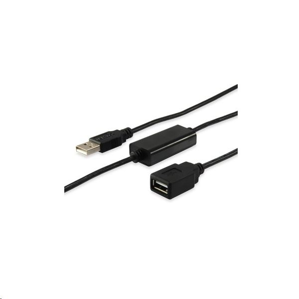 Equip 133310 καλώδιο USB USB 2.0 10 m USB A Μαύρος (Μαύρο)
