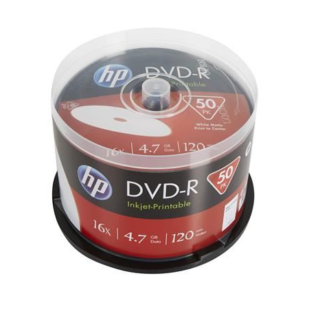 HP DVD-R 4.7GB 16x DVD lemez nyomtatható hengeres 50db/henger (DVDH-16B50N) (DVDH-16B50N)