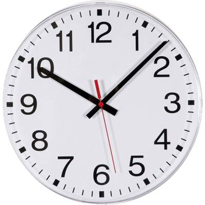 EUROTIME (55000) Rádiójel vezérlésű Falióra 300 mm Fehér (55000)