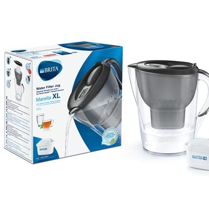 Brita Marella vízszűrő kancsó 3,5L fekete (1040412 MARELLA)