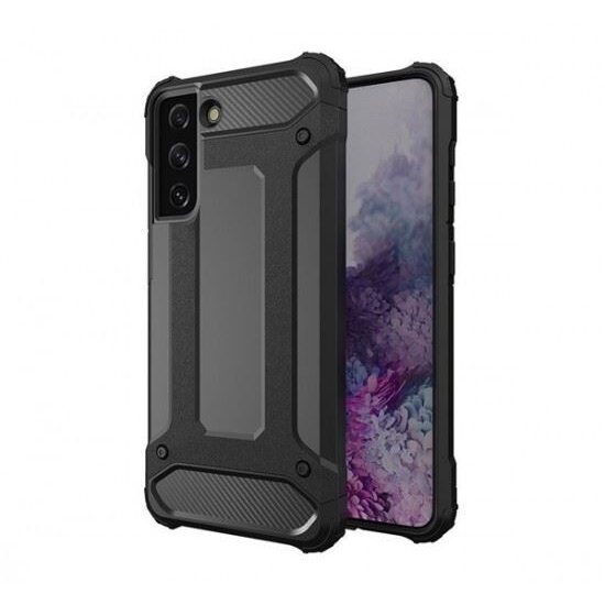 Forcell Armor Samsung Galaxy S21 FE tok, fekete (57746) (FO57746)