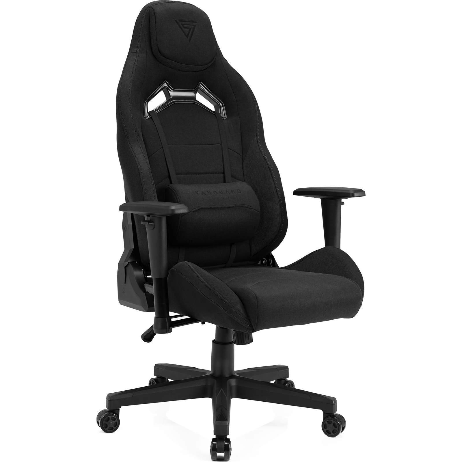 SENSE7 Vanguard Gamer Szék Fekete Szövet 150kg (5902659841414)