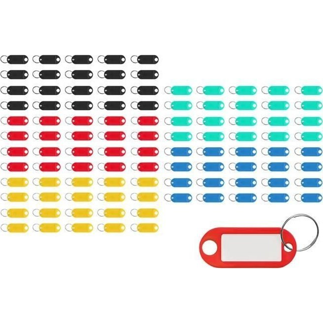 100 db-os színes kulcsjelölő biléta (00007942)
