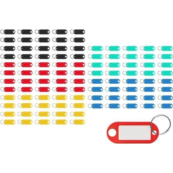 100 db-os színes kulcsjelölő biléta