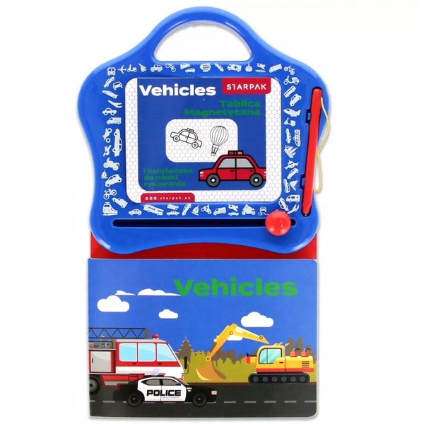 TABLICA MAGNET KSIAZ NAUKA RYSOW VEHICLES BC1/12