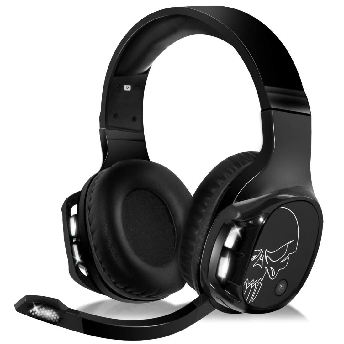 Spirit of Gamer XPERT-H1100 7.1 USB mikrofonos fejhallgató fekete (MIC-XH1100) (MIC-XH1100)