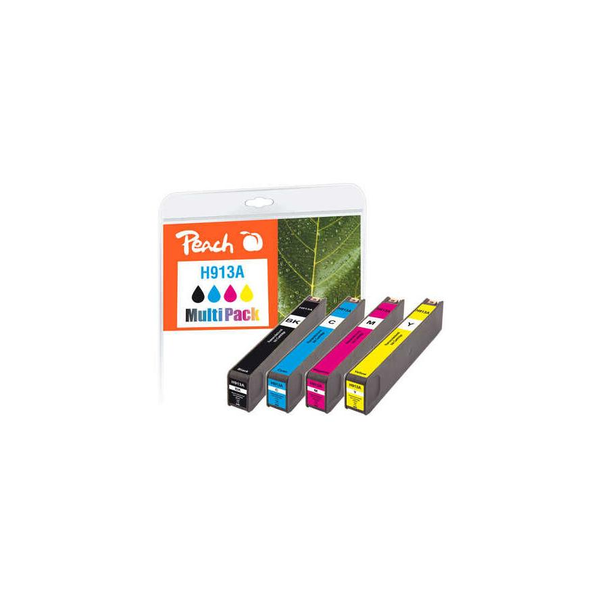 Peach PI300-744 inktcartridge 4 stuk(s) Compatibel Zwart, Cyaan, Magenta, Geel