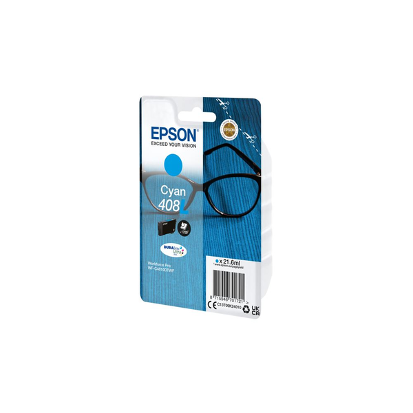 Epson 408L DURABrite Ultra blækpatron 1 stk Original Højt (XL) udbytte Blå