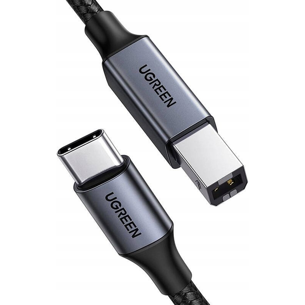 USB-C to USB-B 2.0 cable (for printer) Ugreen US370, 1m (black)
