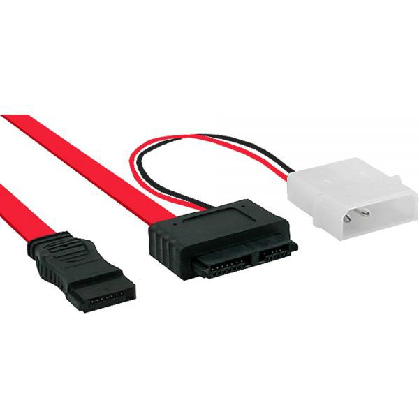InLine 29608 cavo SATA SATA 7-pin Nero