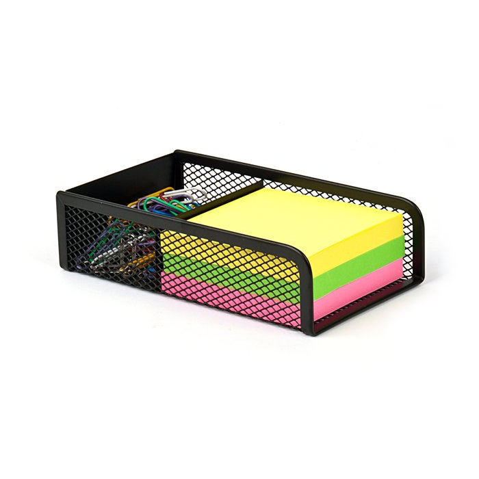 Victoria Z903 Fémhálós Kockatömbtartó és gemkapocstartó - Fekete (Z903 BLACK)