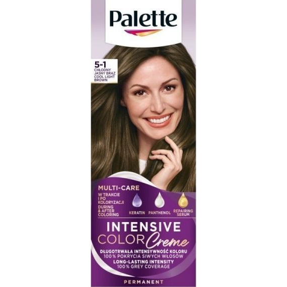 Schwarzkopf Palette ICC intenzív krémhajfesték 5-1 Hamvas világosbarna (9000101704174) (142863)