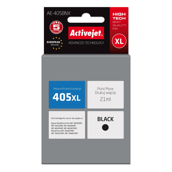 Inkoust ActiveJet AE-405BNX pro Epson černý (black)