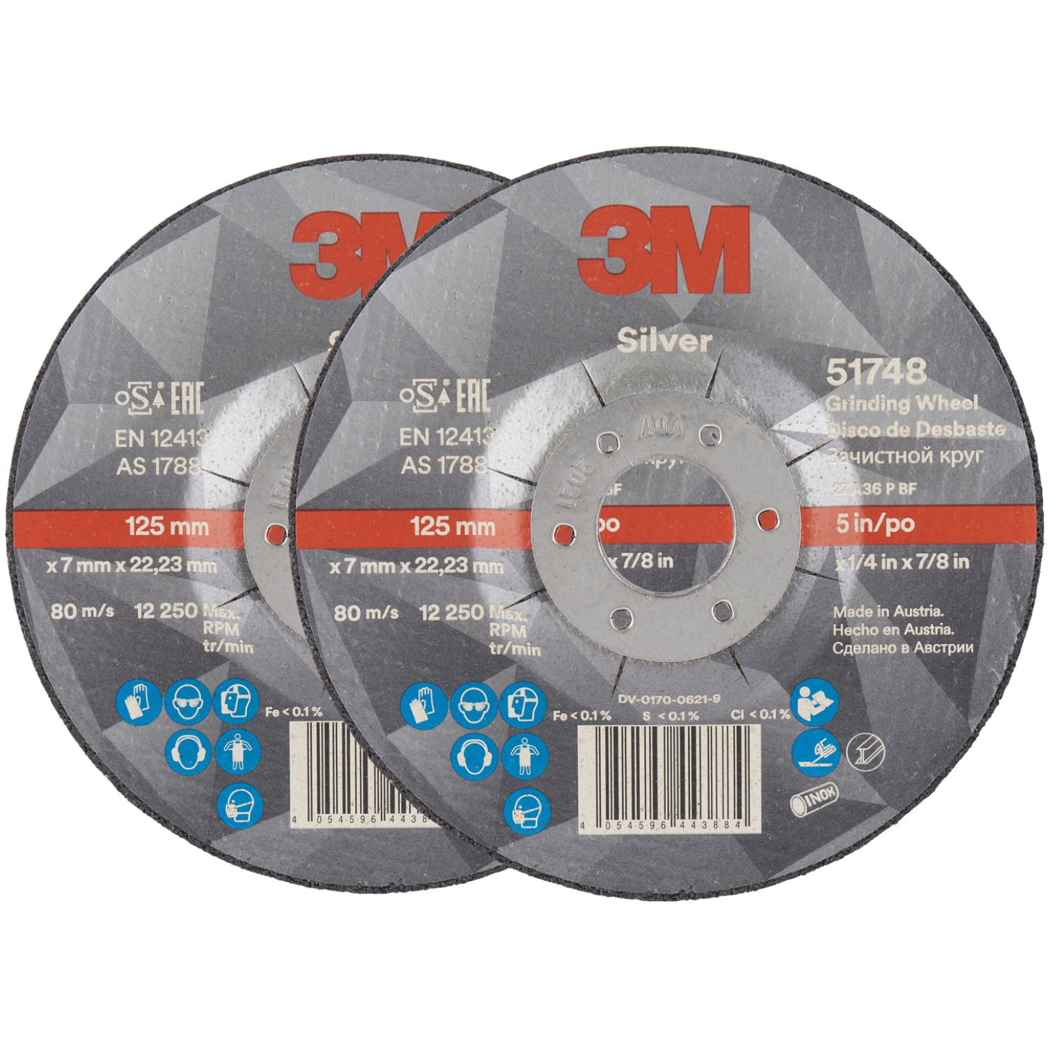 3M Silver, T27, 125 × 7 mm, 2 darab, 51748 (7100141086)