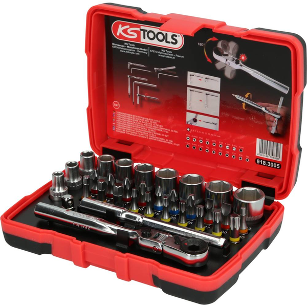 KS Tools 918.3005 Dugókulcs szerszámkészlet (33 db / csomag)