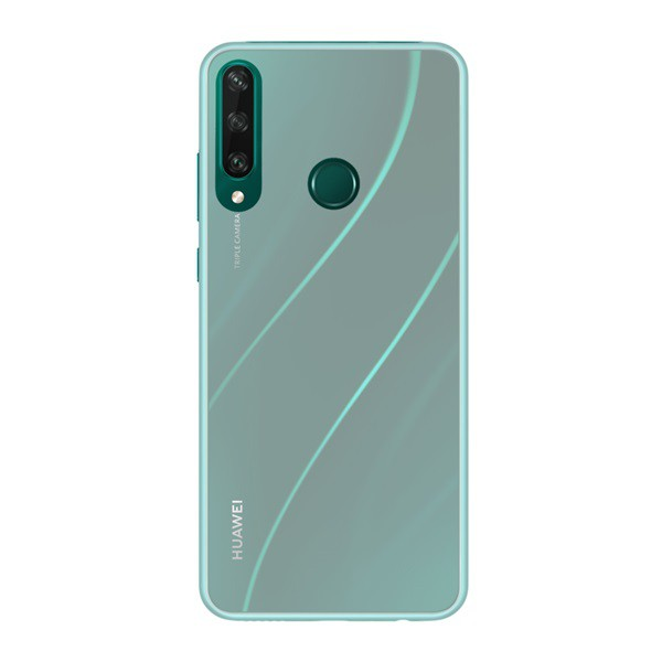 Műanyag telefonvédő (gumírozott) ÁTLÁTSZÓ [Huawei Y6p] (5996457998623)