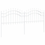 Kertkerítés Fehér 190 cm Porszórt Acél