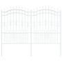 Kertkerítés Fehér 190 cm Porszórt Acél