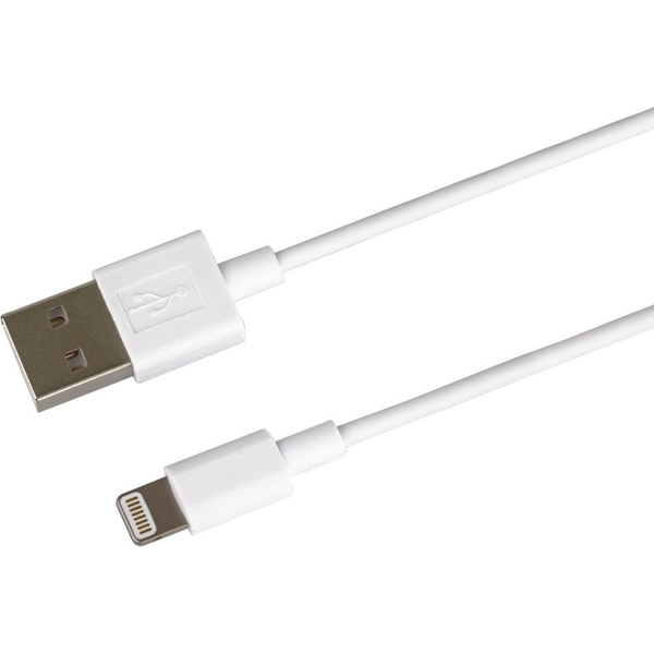 PREMIUMCORD Kábel USB 2.0, USB-A - Lightning, M/M, APPLE 8 pin, 1m, fehér