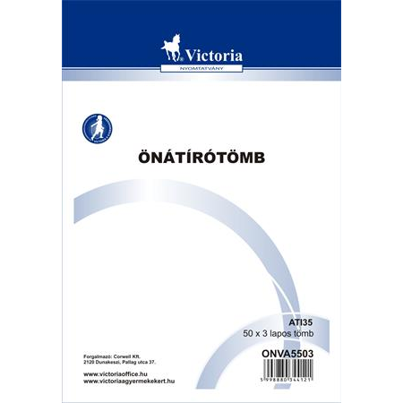 Victoria Önátírótömb A5 - 50x3 lap (ATI 35)