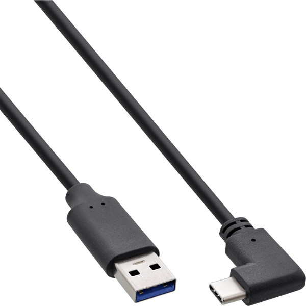 InLine 35716W USB-kabel USB 3.2 Gen 2 (3.1 Gen 2) 0,5 m USB C USB A Sort