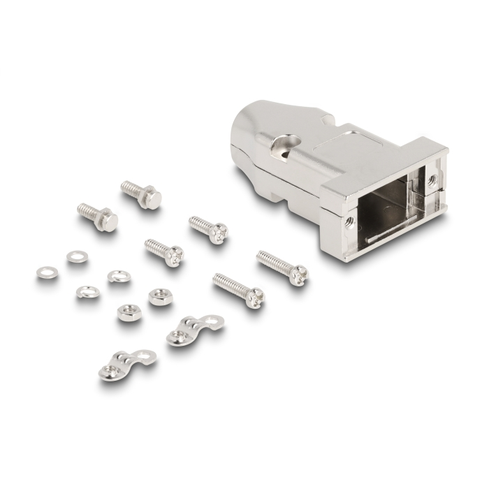 Delock D-Sub keret 9 tűs apához / anyához feszültség csökkentővel (67029) (67029)