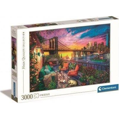 Clementoni Manhattan balcony sunset Puslespil 3000 stk By