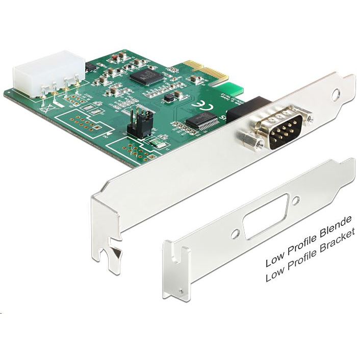 DeLock 1x Soros port bővítő kártya PCIe (89333) (89333)