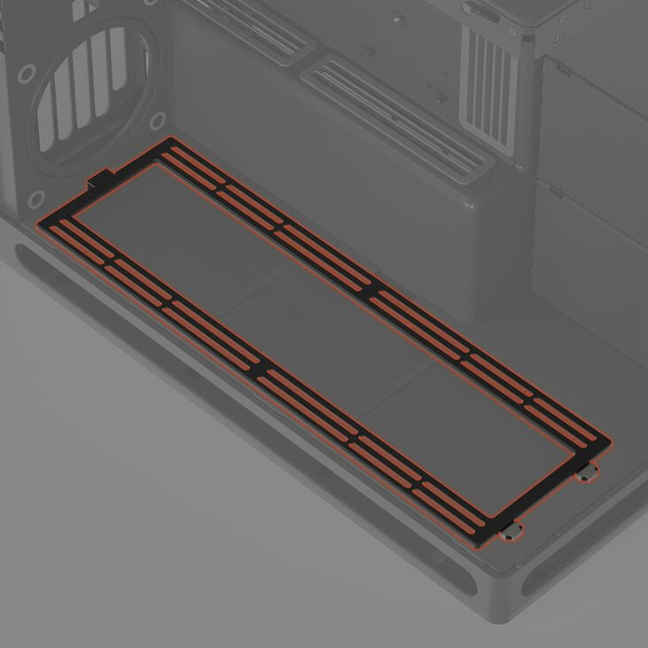 HAVN HS 420 Alsó ventilátor konzol keret fekete (HVN-AS-HS420-06-BFB)