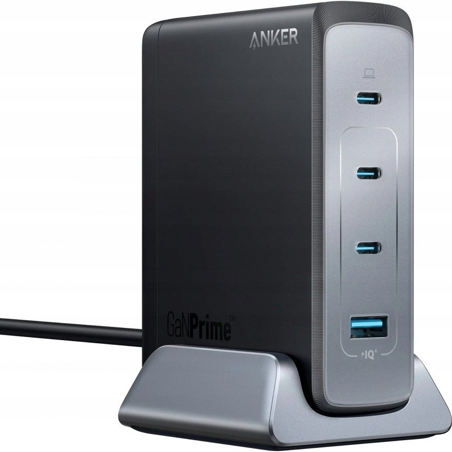 ANKER Hálózati Töltő, 749, 4 portos, 240W, 3xUSB-C, USB-A, EU, fekete - A2342311 (A2342311)