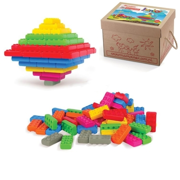 Marioinex Műanyag építőkocka elemek, 140 db - Junior (MX124) (MX124)