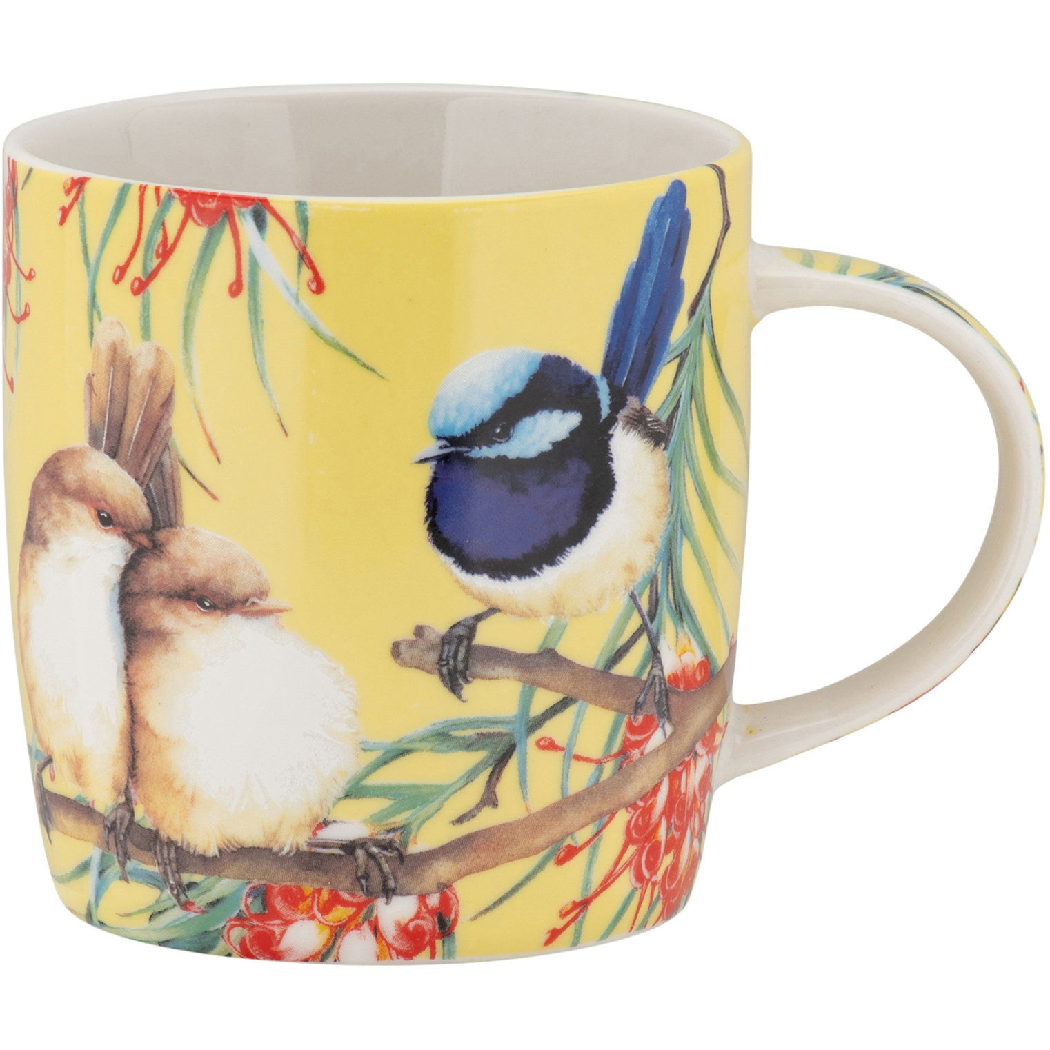 Maxwell &amp; Williams 370 ml Katherine Castle Bird Talk Superb fairywren (DX1119)