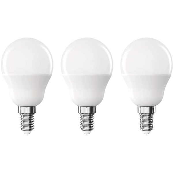 EMOS Classic Mini Globe, E14, 4,2 W (40 W), 470 lm, meleg fehér - 3 db