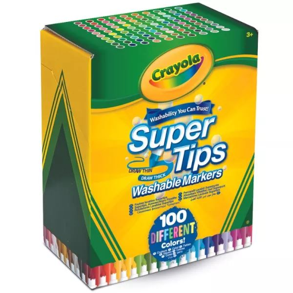 Crayola: SuperTips kimosható filctoll készlet - 100 db-os (58-5100) (58-5100)