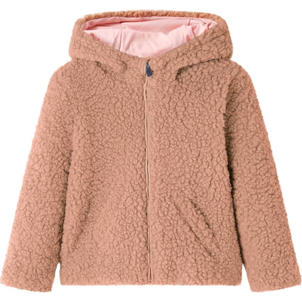 Gyerek kapucnis kabát Teddy Light Cognac 116