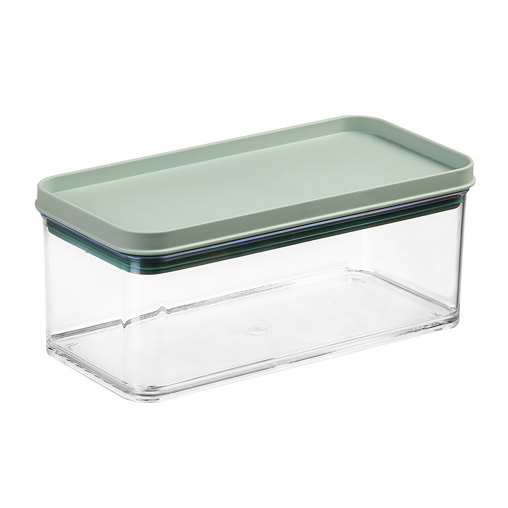 Iris G-793 Műanyag ételtároló doboz 1,1L - Átlátszó / Zöld (G-793)