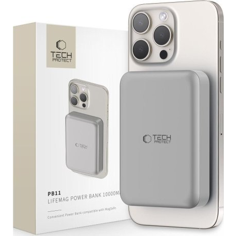 Tech-Protect PB11 LifeMag MagSafe Powerbank 10000mAh 15W Titán