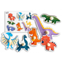 SMILY PLAY Dřevěné puzzle dinosauři