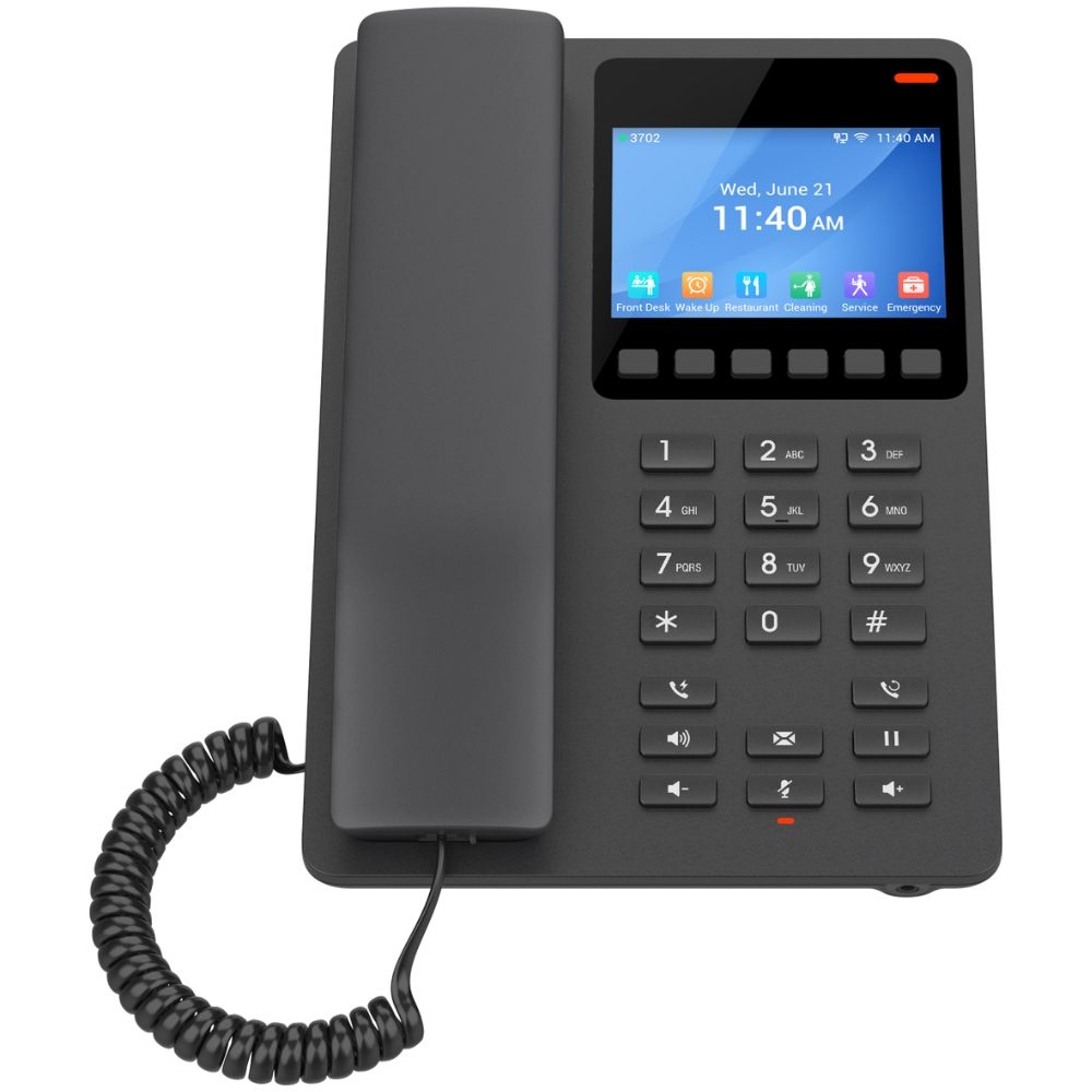 Grandstream GHP631 2 Vonalas VoIP Telefon - Fekete (GHP631)