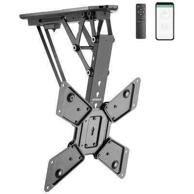 SpeaKa Professional TV mennyezeti tartó elektromosan motorizált, Dönthető, Vezérlés alkalmazáson keresztül 58,4 cm (23) - 139,7 cm (55) SP-TVCM-510 (SP-10125216) (SP-10125216)