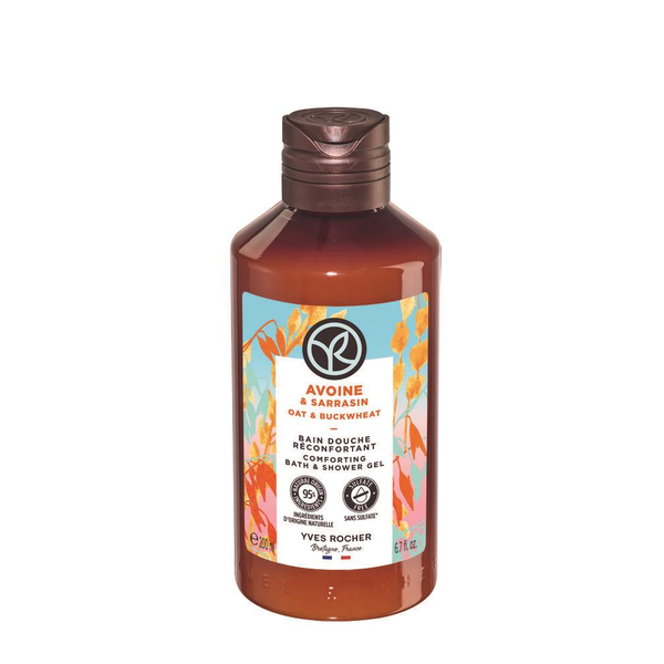 Душ гел Oats & Buckwheat, Yves Rocher, 200 мл