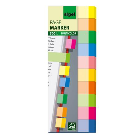 Sigel Multicolor 15x50 mm Jelölőcímke 10x50 lap - Vegyes (HN682)