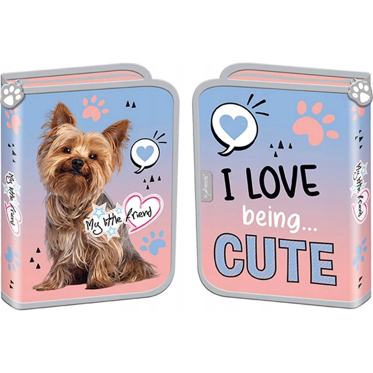 Majewski My Little Friend Kutyás Tolltartó - Grey Yorki (5903235668432)