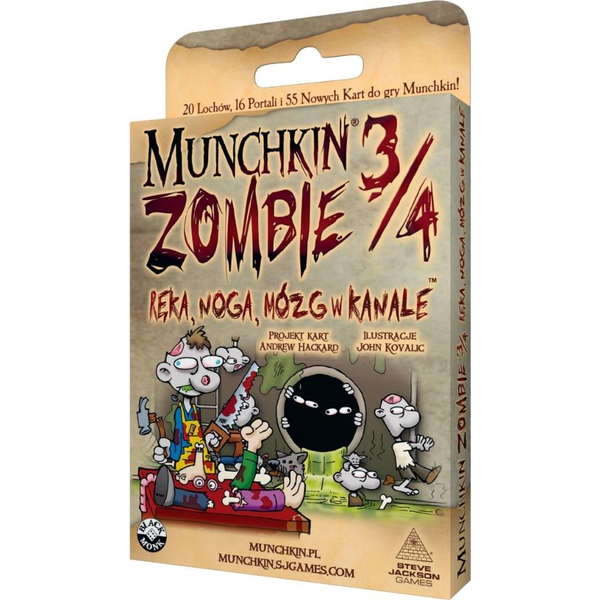  Black Monk Munchkin Zombie 3/4 Ręka, Noga, Mózg w kanale