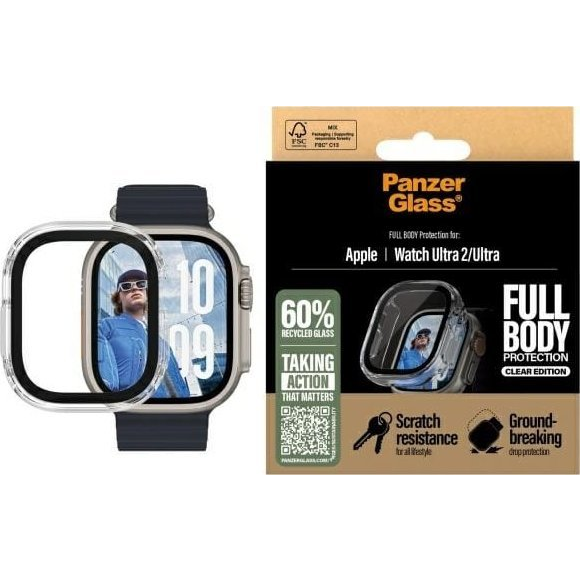 Pouzdro + ochrana displeje pro Apple Watch Ultra 2, PanzerGlass Full Body