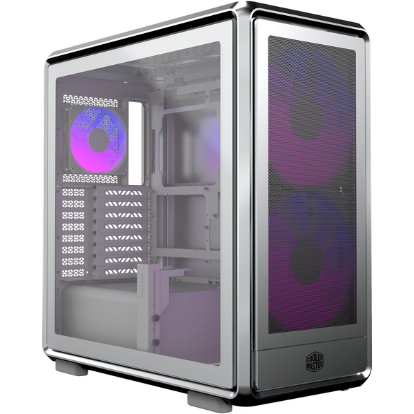 Cooler Master MF600M-SGNN-S01 MasterFrame 600 Mesh Silver, ATX, Window, 2x 200mm ARGB, 1x 120mm ARGB