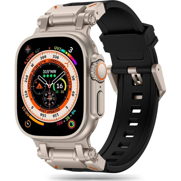  Tech-Protect Pasek Tech-Protect Delta Pro Apple Watch 4/5/6/7/8/9/SE/Ultra 42/44/45/49mm Black/titanium